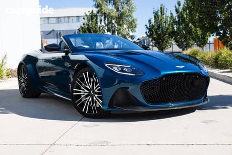 Blue 2020 Aston Martin DBS Convertible Superleggera Volante