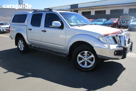 Silver 2013 Nissan Navara Dual Cab Pick-up St (4X4)