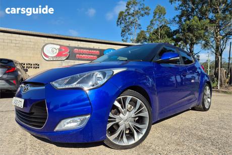 Blue 2011 Hyundai Veloster Hatch FS F