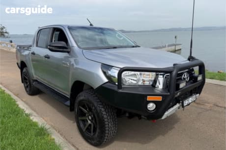 Silver 2019 Toyota Hilux Double Cab Pick Up Sr (4X4)