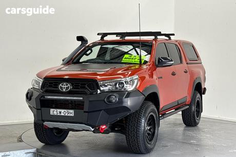 Red 2019 Toyota Hilux Double Cab Pick Up Rugged X (4X4)