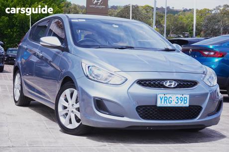 Blue 2018 Hyundai Accent Hatchback Sport
