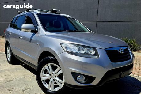 Silver 2011 Hyundai Santa FE Wagon Highlander Crdi (4X4)