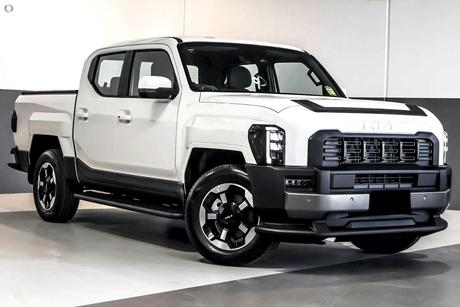 White 2025 Kia Tasman Double Cab Pick Up Sx+ (4X4) (Std) Black Fender