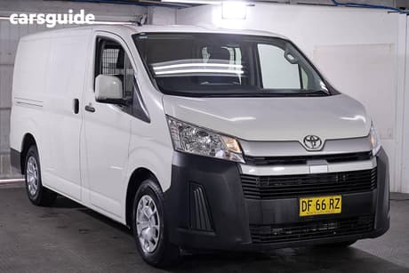White 2022 Toyota HiAce Van Lwb