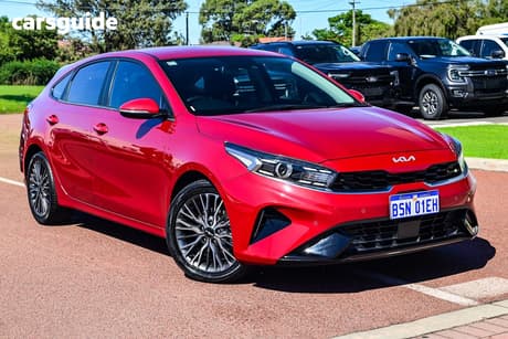 Red 2022 Kia Cerato Hatchback Sport