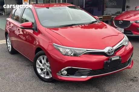 Red 2018 Toyota Corolla Hatchback Ascent Sport