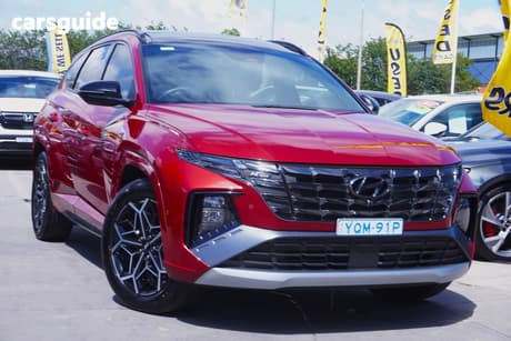 Red 2023 Hyundai Tucson Wagon Highlander N Line (Awd)