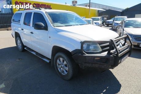 White 2013 Volkswagen Amarok Ute Tray TDI400