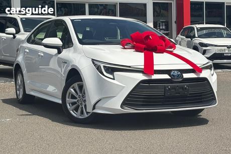 White 2024 Toyota Corolla Hatchback Ascent Sport Hybrid