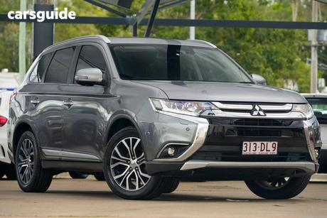 Grey 2016 Mitsubishi Outlander Wagon Exceed (4X4)
