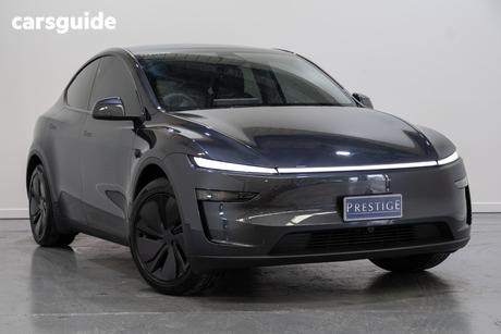 Grey 2025 Tesla Model Y Wagon Rear-Wheel Drive