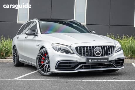 Silver 2019 Mercedes-Benz C63 Estate S