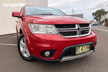 Red 2012 Dodge Journey Wagon Sxt