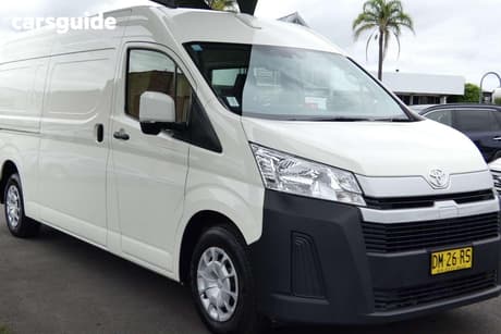 White 2024 Toyota HiAce Van Slwb