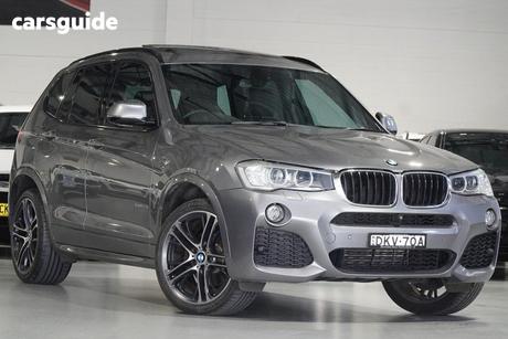 Grey 2016 BMW X3 Wagon Xdrive 20D