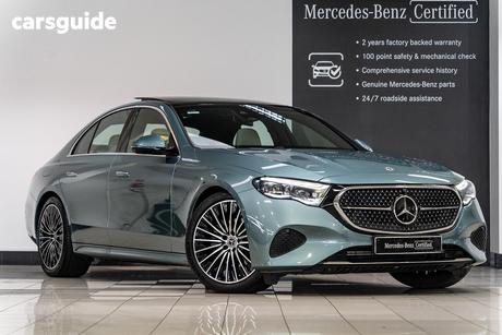 Green 2025 Mercedes-Benz E200 Sedan