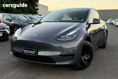 Grey 2022 Tesla Model Y Wagon Rear-Wheel Drive