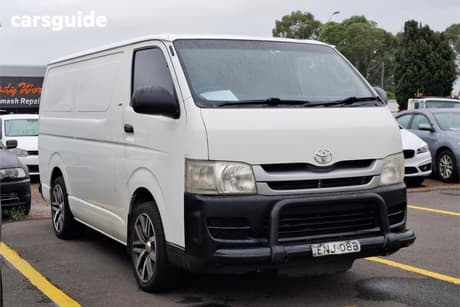 White 2009 Toyota HiAce Van Lwb
