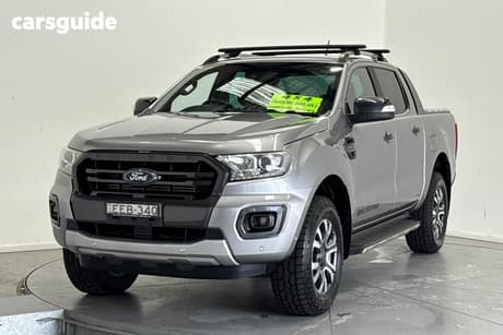 Silver 2019 Ford Ranger Double Cab Pick Up Wildtrak 2.0 (4X4)