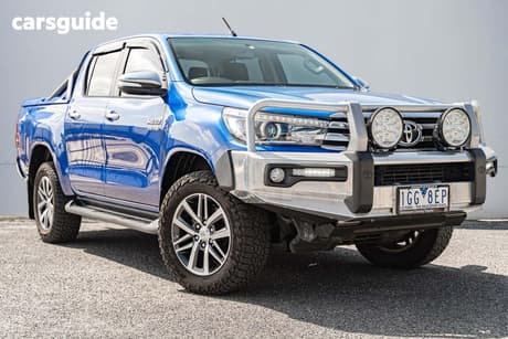 Blue 2015 Toyota Hilux Dual Cab Utility Sr5 (4X4)