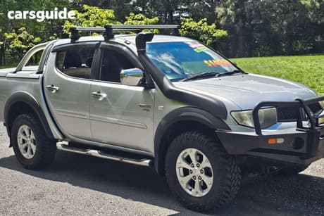 Silver 2010 Mitsubishi Triton Double Cab Utility Glx-R (4X4)