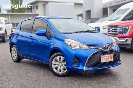 Blue 2015 Toyota Yaris Hatchback Ascent
