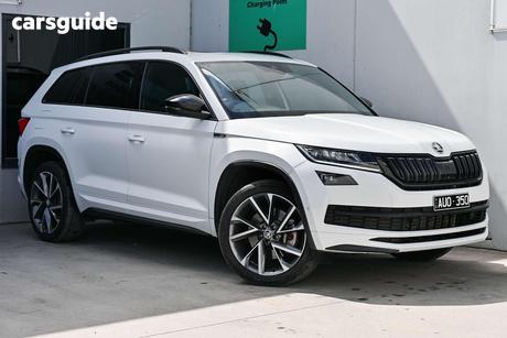 White 2018 Skoda Kodiaq Wagon 132 Tsi Sportline