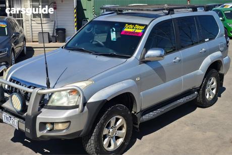 Silver 2004 Toyota Landcruiser Prado Wagon Gxl (4X4)