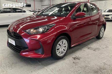 Red 2023 Toyota Yaris Hatchback Ascent Sport