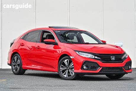Red 2017 Honda Civic Hatchback Vti-Lx