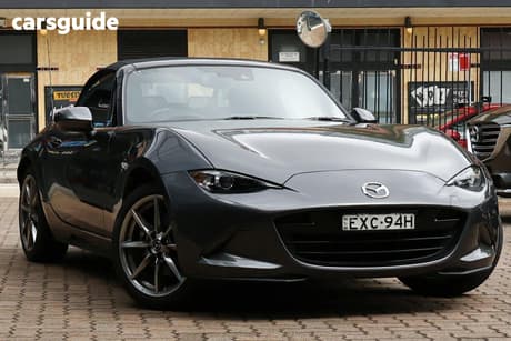 Grey 2022 Mazda MX-5 Convertible G20 Roadster Gt