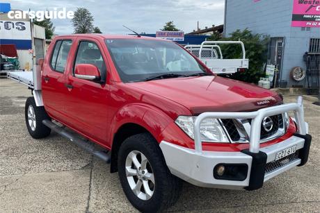 Red 2013 Nissan Navara Dual Cab Pick-up St (4X4)
