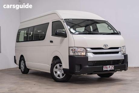 White 2018 Toyota HiAce Bus Commuter