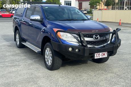 Blue 2012 Mazda BT-50 Dual Cab Utility Gt (4X4)