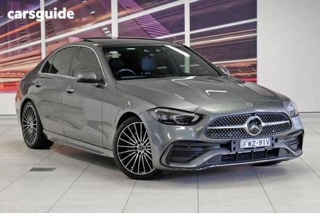 Grey 2022 Mercedes-Benz C300 Sedan Mhev