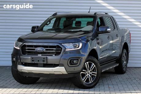 Grey 2020 Ford Ranger Double Cab Pick Up Wildtrak 2.0 (4X4)