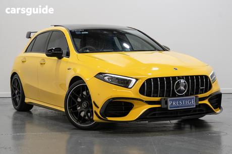 Yellow 2022 Mercedes-Benz A45 Hatchback S 4Matic+