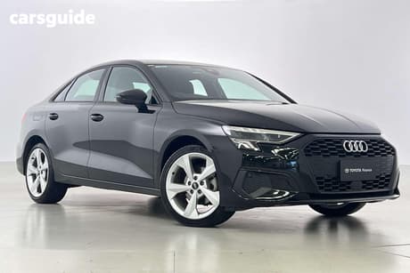 Black 2022 Audi A3 Sedan 35 Tfsi Mhev