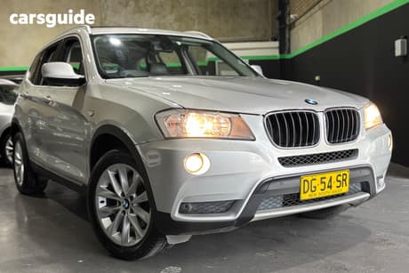 Silver 2013 BMW X3 Wagon Xdrive 20D