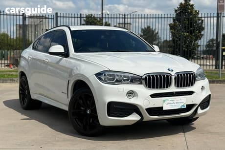 White 2015 BMW X6 Coupe XDRIVE40D M-SPORT F16