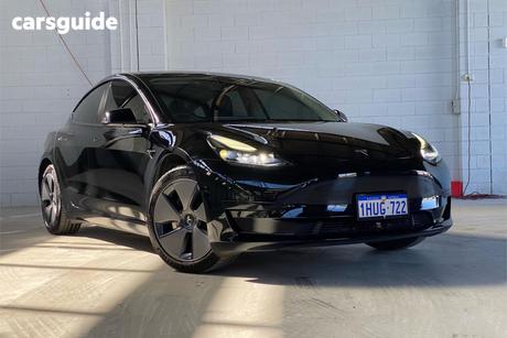 Black 2022 Tesla Model 3 Sedan Rear-Wheel Drive
