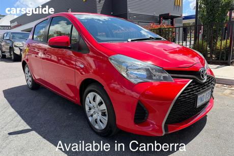 Red 2015 Toyota Yaris Hatchback Ascent