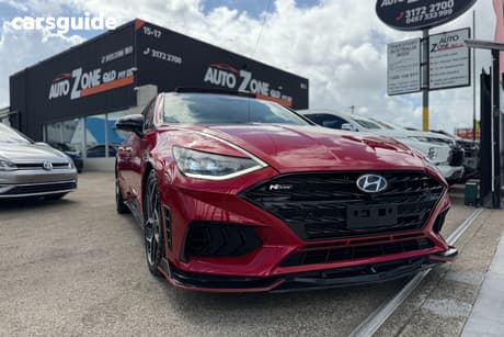 Red 2021 Hyundai Sonata Sedan N Line