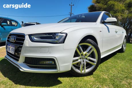 White 2015 Audi A4 Sedan 1.8 Tfsi S-Line Plus