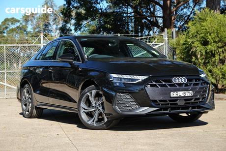 Black 2025 Audi A3 Sedan 35 Tfsi S Line (Mhev)