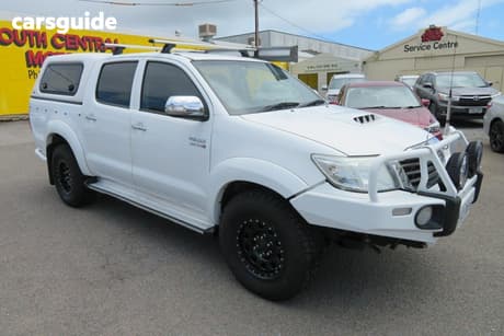 White 2012 Toyota Hilux Dual Cab Pick-up Sr5 (4X4)