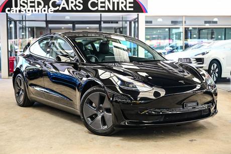 Black 2022 Tesla Model 3 Sedan Rear-Wheel Drive