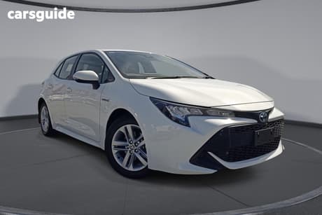 White 2023 Toyota Corolla Hatchback Ascent Sport Hybrid