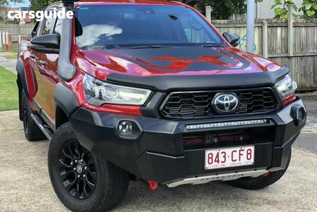 Red 2021 Toyota Hilux Double Cab Pick Up Rugged X (4X4)